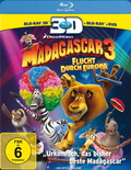 videoworld Blu-ray Disc Verleih Madagascar 3: Flucht durch Europa (Blu-ray 3D, + Blu-ray 2D, + DVD, 3 Discs)